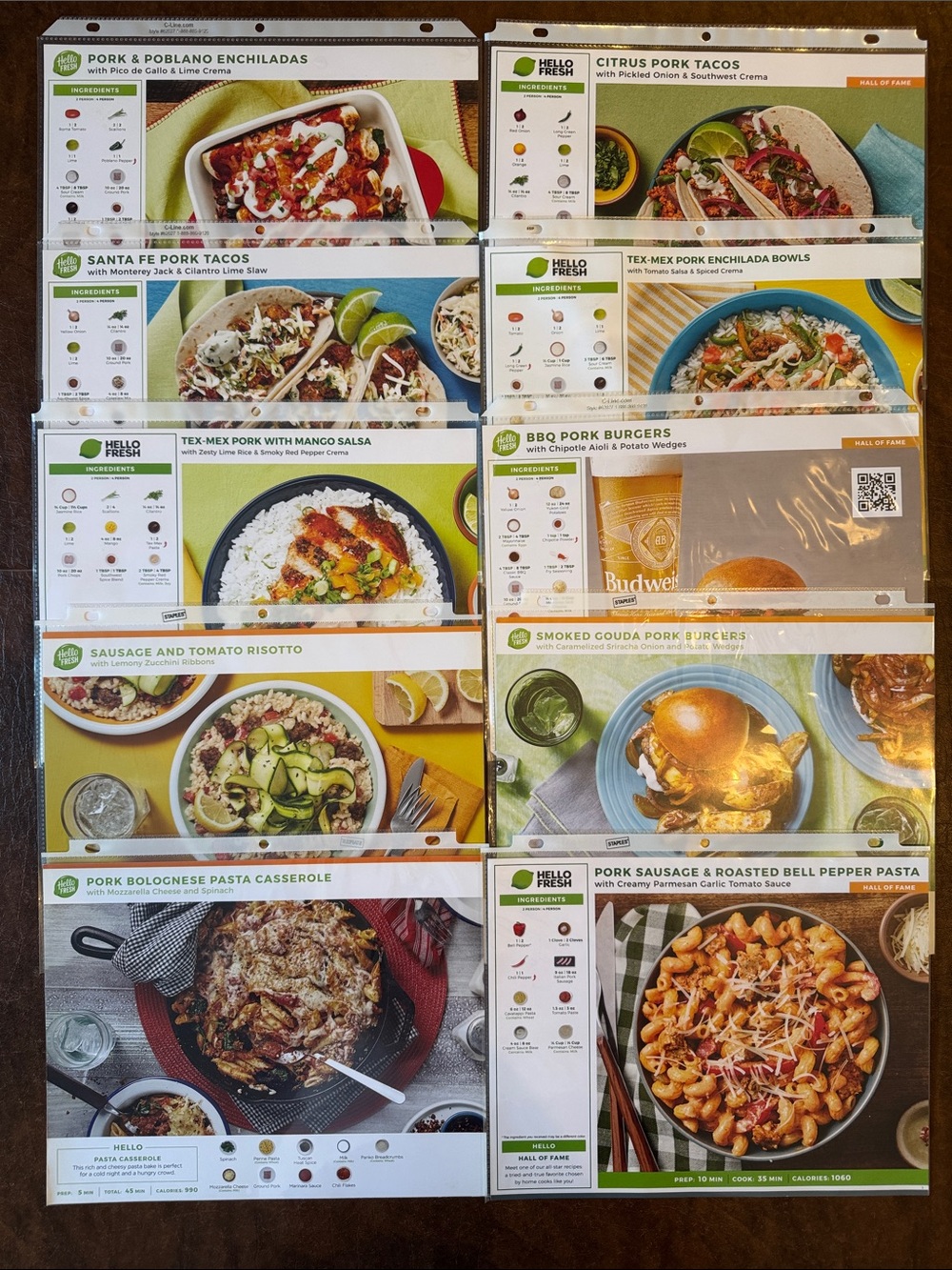 HelloFresh Chicken, Pork & Beef Recipe Collection - 30 Cards - Picture 4 of 5